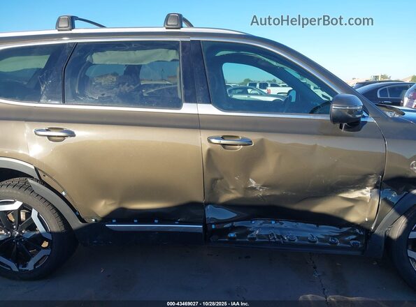 5XYP64GC4RG502067 2024 KIA TELLURIDE Brown ხელსაწყოთა პანელის ხედი
