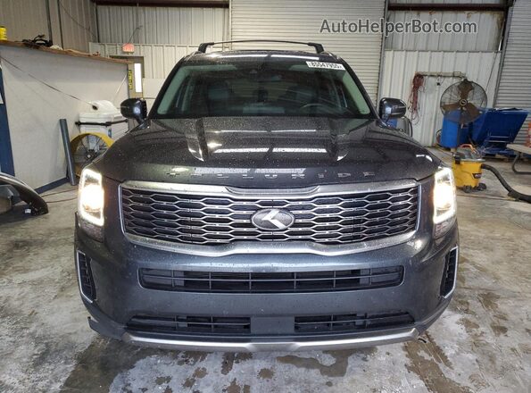 5XYP64HC1LG011798 2020 KIA TELLURIDE Gray Vista frontal
