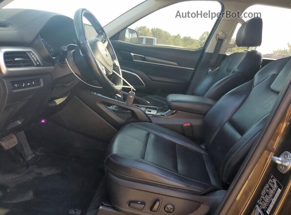 5XYP64HC7LG096565 2020 KIA TELLURIDE Brown წინა სალონის ხედი