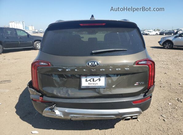5XYP64HC7LG096565 2020 KIA TELLURIDE Brown უკანა ხედი