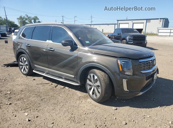 5XYP64HC7LG096565 2020 KIA TELLURIDE Brown წინა მარჯვენა