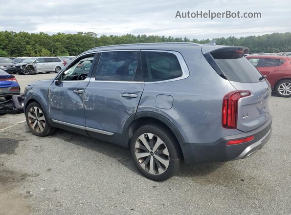 5XYP6DHC0MG115037 2021 KIA TELLURIDE Blue Tył lewy