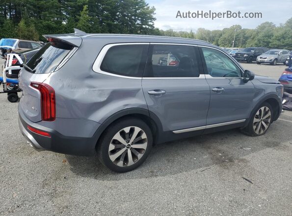 5XYP6DHC0MG115037 2021 KIA TELLURIDE Blue Tył prawy