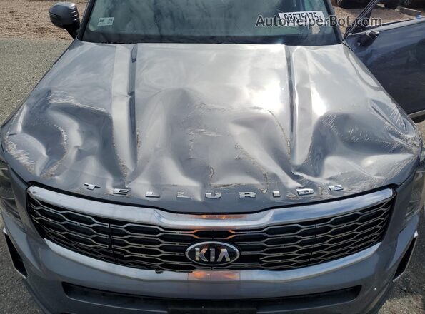 5XYP6DHC0MG115037 2021 KIA TELLURIDE Blue Widok komory silnika