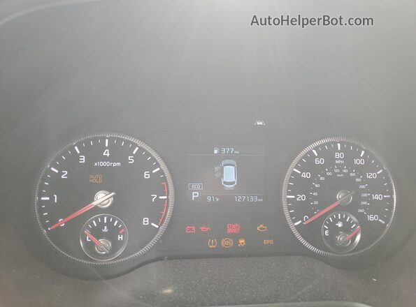 5XYP6DHC6LG062133 2020 KIA TELLURIDE Серый Вид щитка приборов