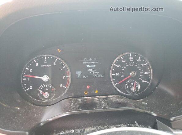 5XYP6DHC8LG025925 2020 KIA TELLURIDE Черный Вид щитка приборов