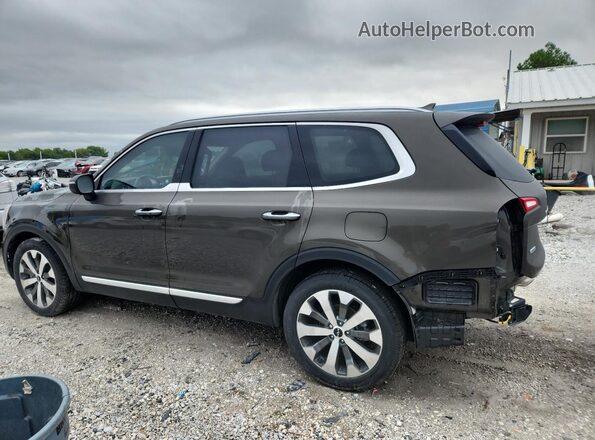 5XYP6DHC9NG306960 2022 KIA TELLURIDE Brown Trasero izquierdo