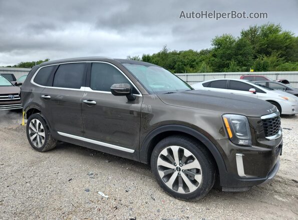 5XYP6DHC9NG306960 2022 KIA TELLURIDE Brown Delantero derecho