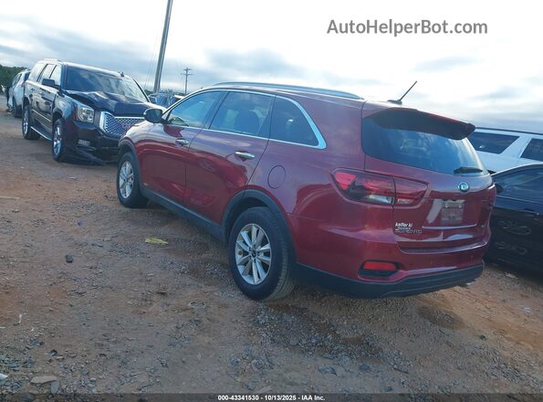 5XYPGDA37LG672825 2020 KIA SORENTO Maroon Tył lewy