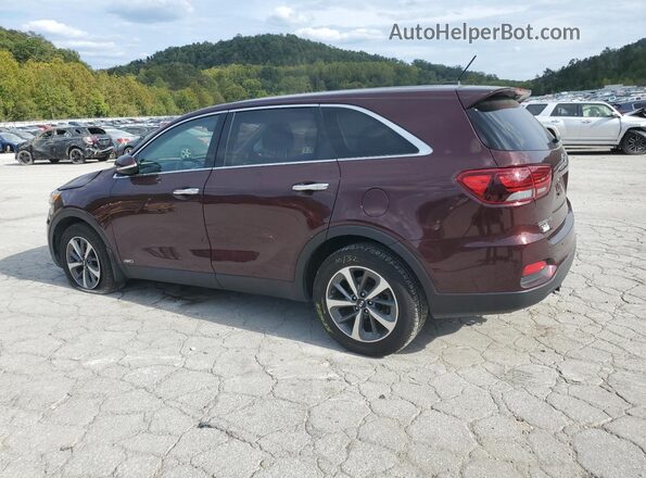 5XYPGDA52LG664262 2020 KIA SORENTO Burgundy Հետևի ձախ