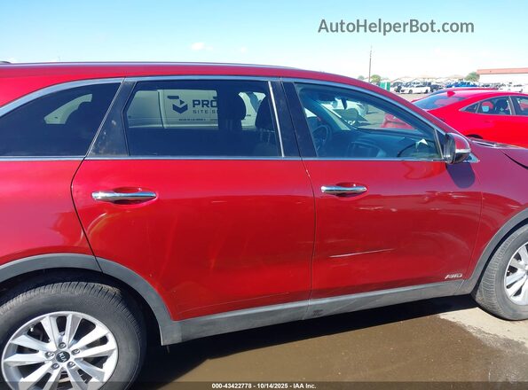 5XYPGDA54LG629657 2020 KIA SORENTO Red Rear interior view