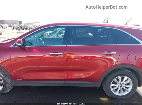 5XYPGDA54LG629657 2020 KIA SORENTO Red 360 interior view