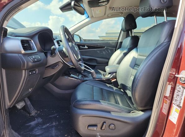 5XYPH4A52LG676098 2020 KIA SORENTO Burgundy Vista interior delantera