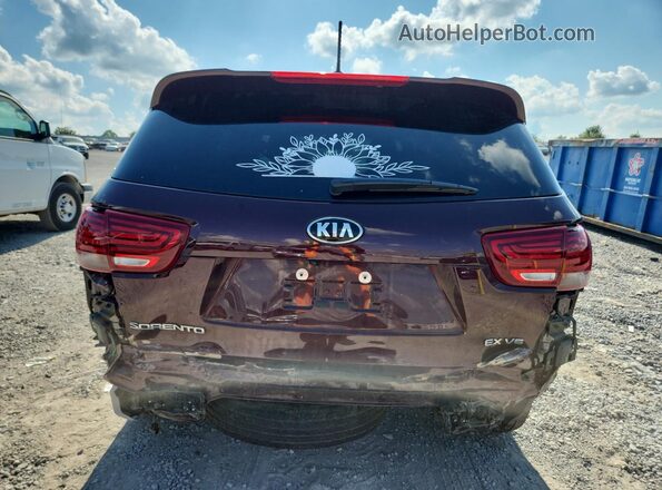 5XYPH4A52LG676098 2020 KIA SORENTO Burgundy Vista trasera