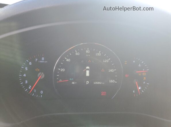 5XYPHDA59HG204973 2017 KIA SORENTO Угольный Вид щитка приборов