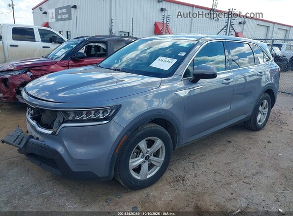 5XYRG4LC1NG080961 2022 KIA SORENTO Gray წინა მარცხენა ხედი სამი მეოთხედიდან
