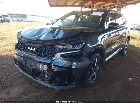 5XYRH4LF8NG141245 2022 KIA SORENTO Gray წინა მარცხენა ხედი სამი მეოთხედიდან
