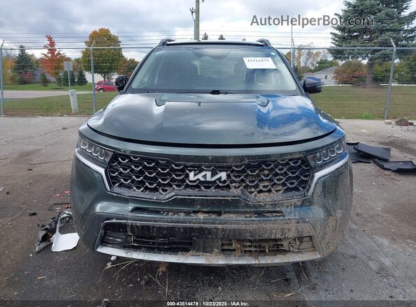 5XYRHDLF7NG151653 2022 KIA SORENTO Green Vista interior trasera