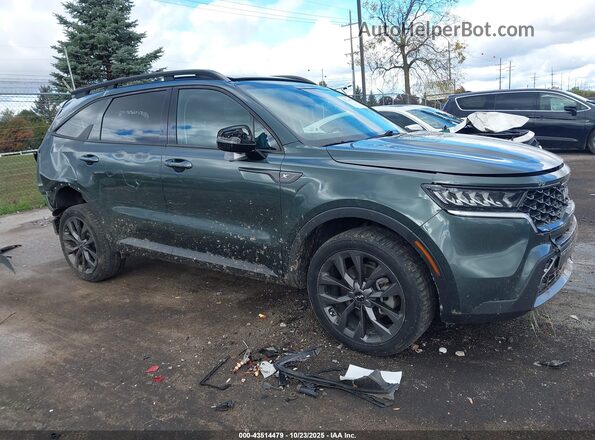 5XYRHDLF7NG151653 2022 KIA SORENTO Green Vista interior de 360 grados