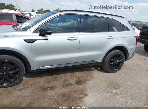 5XYRK4LF1MG044467 2021 KIA SORENTO Silver Սալոնի 360 աստիճան տեսք