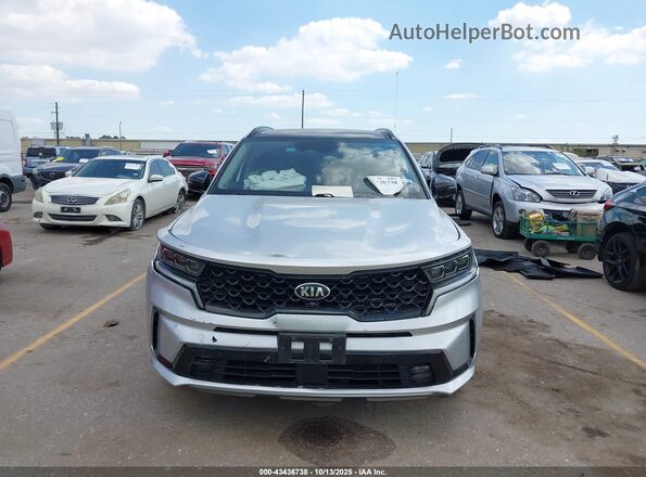 5XYRK4LF1MG044467 2021 KIA SORENTO Silver Սարքավորումների վահանակի տեսք
