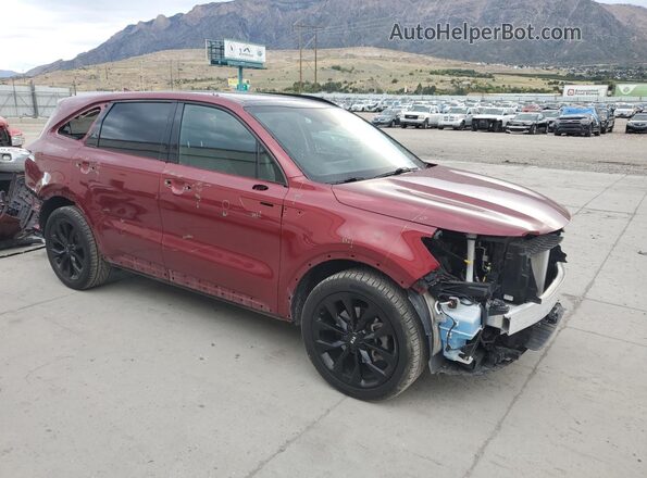 5XYRK4LF6MG073446 2021 KIA SORENTO Red 
