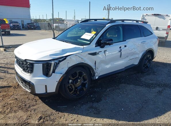 5XYRKDJF9RG265972 2024 KIA SORENTO White Առջևի ձախ երեք քառորդ տեսարան