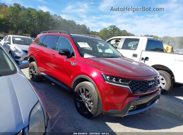 5XYRKDLF2NG094571 2022 KIA SORENTO Red Սալոնի հետևի տեսք