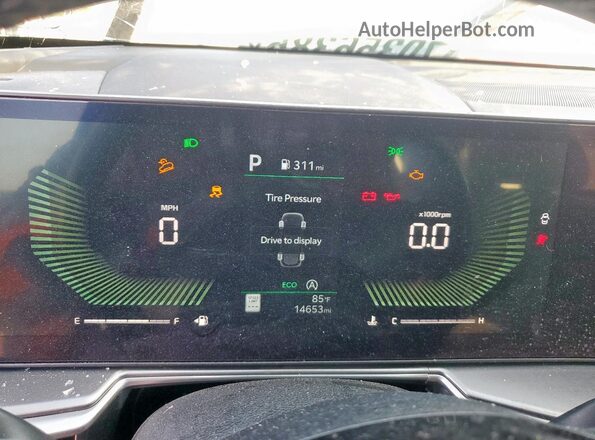 5XYRL4JC0RG296448 2024 KIA SORENTO Gray Widok zestawu wskaźników