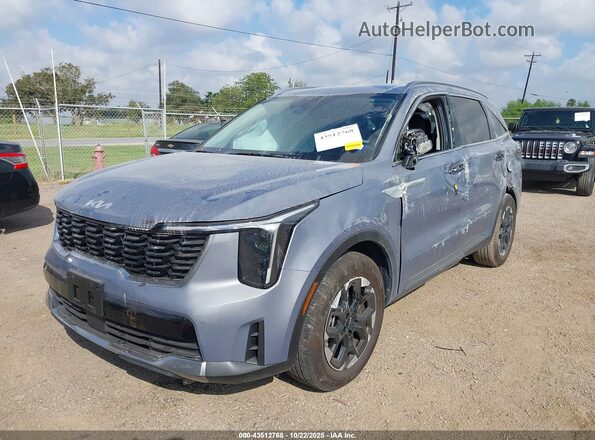 5XYRL4JC6SG337400 2025 KIA SORENTO Gray Вид спереду