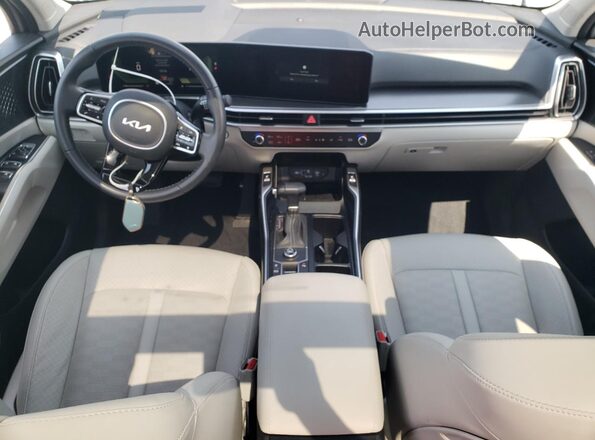 5XYRL4JCXRG279883 2024 KIA SORENTO Gray წინა პანელის ხედი