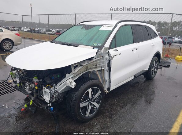 5XYRL4LC1NG127157 2022 KIA SORENTO Белый Передняя левая четверть