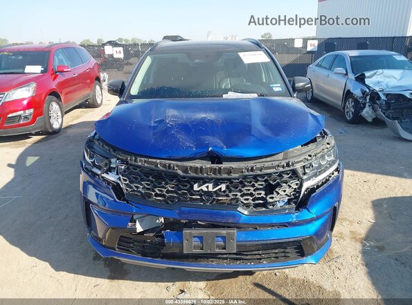 5XYRL4LC2NG131928 2022 KIA SORENTO Blue Вид щитка приладів