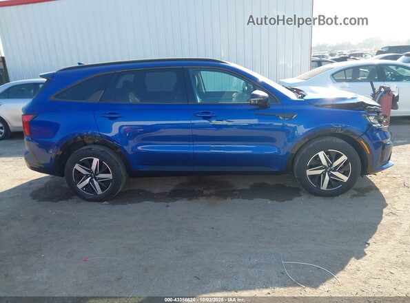 5XYRL4LC2NG131928 2022 KIA SORENTO Blue Вид задньої частини салону