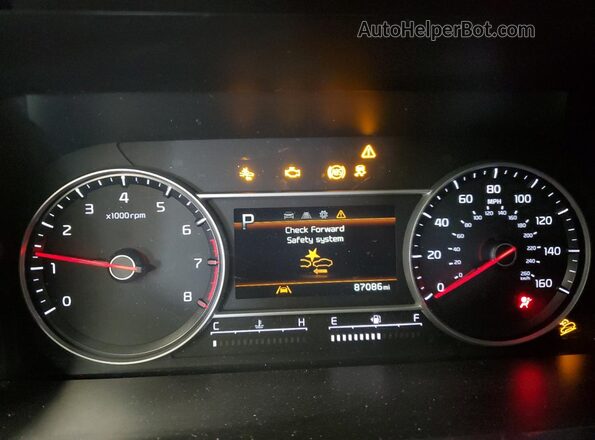 5XYRL4LC3MG003390 2021 KIA SORENTO White Սարքավորումների վահանակի տեսք