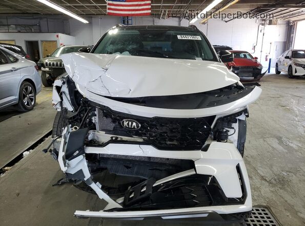 5XYRL4LC3MG003390 2021 KIA SORENTO White Դիմացի տեսք