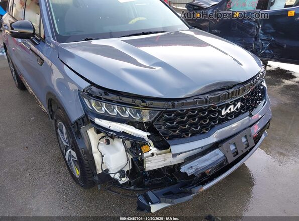 5XYRL4LC4NG126990 2022 KIA SORENTO Gray Vista frontal