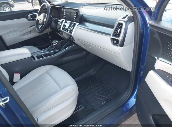 5XYRL4LC5MG030056 2021 KIA SORENTO Blue Widok wnętrza z przodu