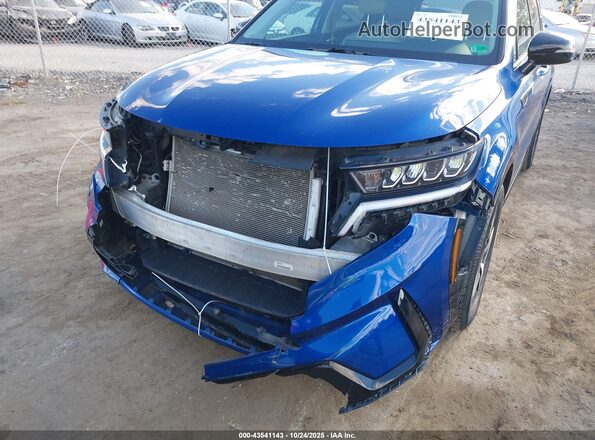 5XYRL4LC5MG030056 2021 KIA SORENTO Blue Widok z przodu