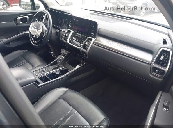 5XYRL4LC5NG095250 2022 KIA SORENTO Gray წინა სალონის ხედი