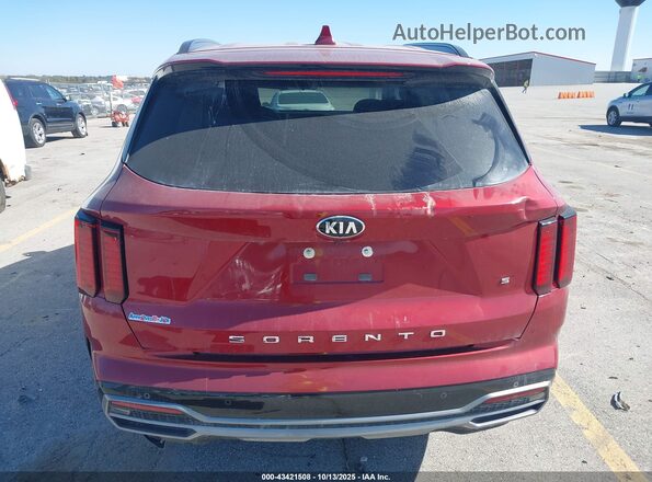 5XYRL4LC9MG008254 2021 KIA SORENTO Red 