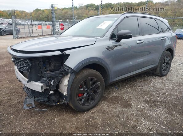 5XYRLDLC5MG060867 2021 KIA SORENTO Gray Przód lewy