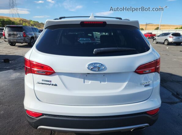 5XYZUDLBXGG374054 2016 HYUNDAI SANTA White Вид ззаду