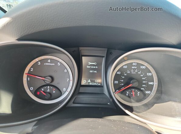 5XYZUDLBXGG374054 2016 HYUNDAI SANTA White Вид щитка приладів