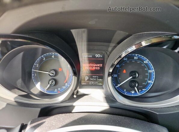 5YFBURHE2GP557767 2016 TOYOTA LL Silver ხელსაწყოთა პანელის ხედი