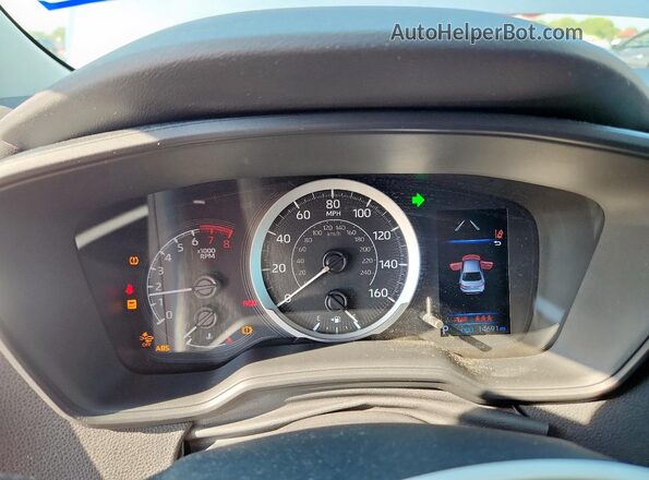 5YFEPMAE2NP391605 2022 TOYOTA LL Blue ხელსაწყოთა პანელის ხედი