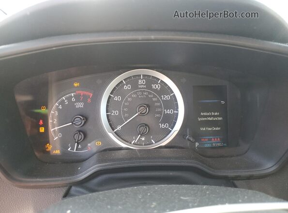 5YFEPRAE9LP084300 2020 TOYOTA LL White Vista del cuadro de instrumentos