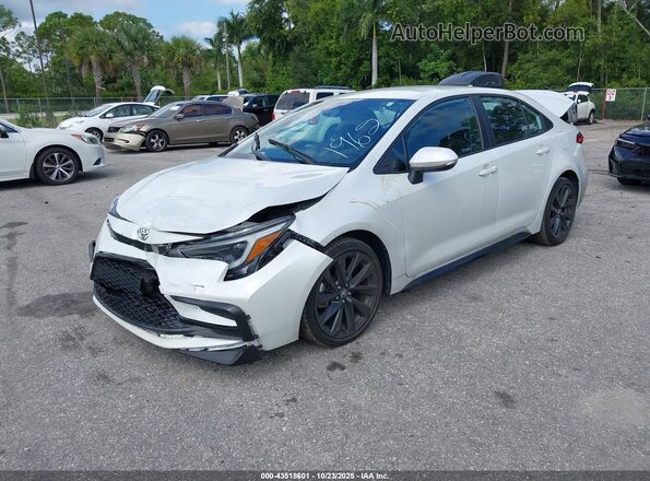 5YFS4MCE0PP161962 2023 TOYOTA LL White წინა მარცხენა ხედი სამი მეოთხედიდან