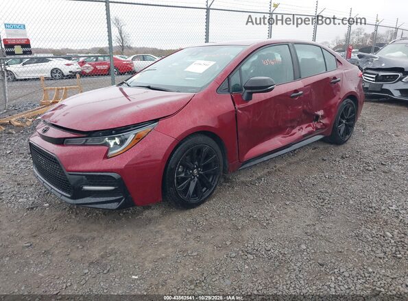 5YFS4MCEXNP107078 2022 TOYOTA LL Maroon Front left