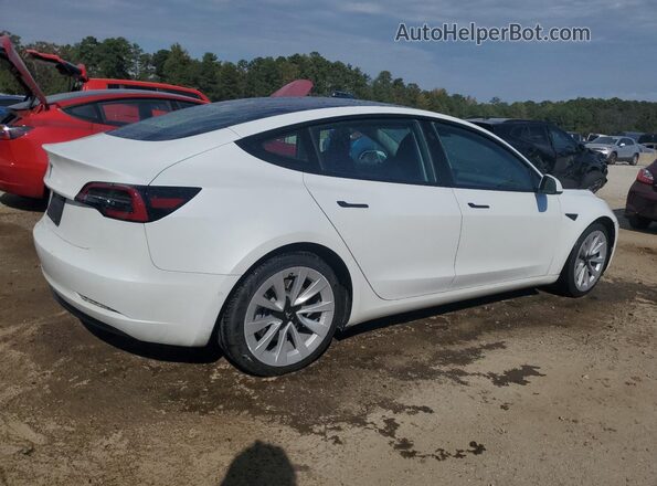 5YJ3E1EA0NF369939 2022 TESLA MODEL White 